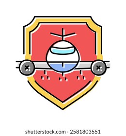 aviation safety aeronautical engineer color icon vector. aviation safety aeronautical engineer sign. isolated symbol illustration