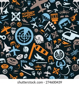 aviation seamless pattern