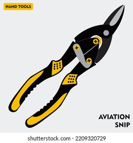 Aviation Snip vector aka Iron Scissors vector illustration