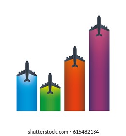 Aviation statistics infographic