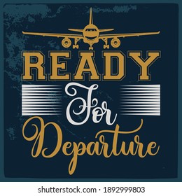 Diseño de camisetas de aviación- Vector Graphics y diseño de camisetas de tipografía para ropa. 