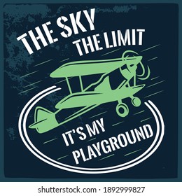 Aviation T shirt design- Vector Graphics and typography t-shirt design for apparel. 
