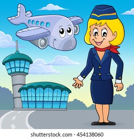 Aviation theme image 2 - eps10 vector illustration.