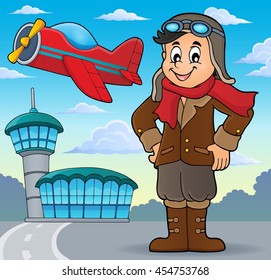 Aviation theme image 3 - eps10 vector illustration.