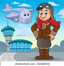 Aviation theme image 4 - eps10 vector illustration.
