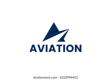 aviation vector airplane wing logo design template
