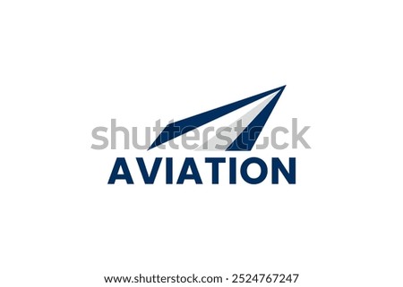 aviation vector airplane wing logo design template