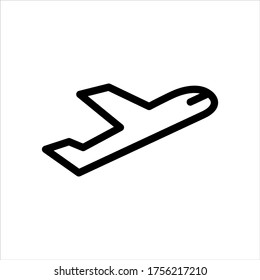 Aviation vector icon on white background