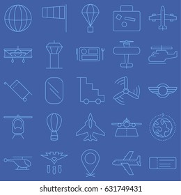 Aviation Vector Icon Set