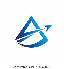 aviation vector logo, letter a logo design
