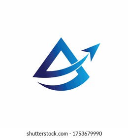 aviation vector logo, letter a logo design