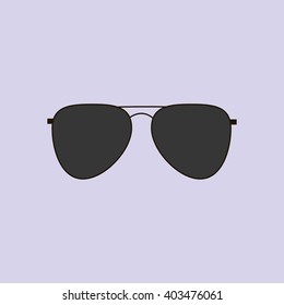 Aviator Glasses Icon. Sun Glasses. Vector Illustration