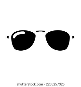 aviator glasses optical glyph icon vector. aviator glasses optical sign. isolated symbol illustration