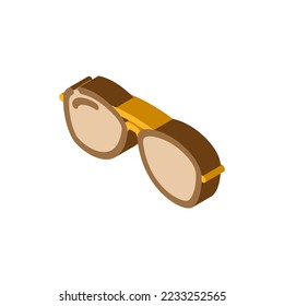 aviator glasses optical isometric icon vector. aviator glasses optical sign. isolated symbol illustration