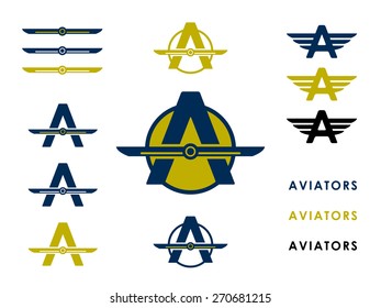 Aviator Icon Set.