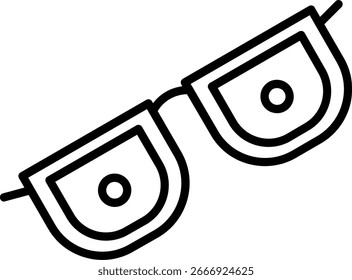 Diseño de icono de Vector de línea de aviador