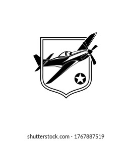 Aviator military modern logo vector, illustration the plane, Aircraft symbol, aerospace sign.