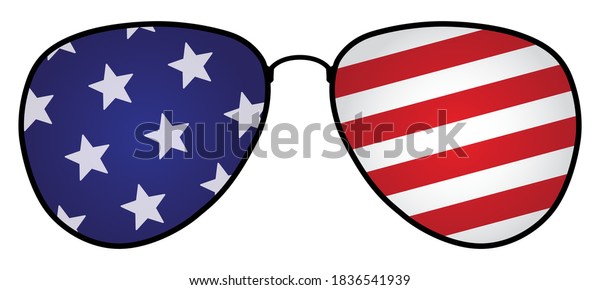 patriotic aviator sunglasses