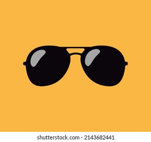 Aviator Sunglasses Flat Icon. Logo Template. Aviator Sunglasses Flat Icon. Logo Template.