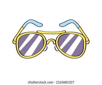 Aviator sunglasses isolated vector illustration