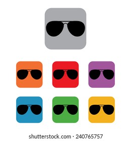 aviator sunglasses pilot glasses set