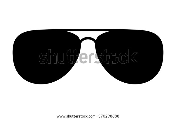アプリやウェブサイト用のアビエーターサングラス シェード保護眼鏡の平らなベクター画像アイコン のベクター画像素材 ロイヤリティフリー