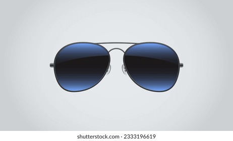 Aviator sunglasses vector illustration background