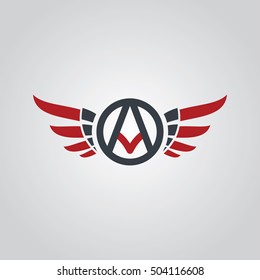 aviator symbol logo logotype theme vector illustration