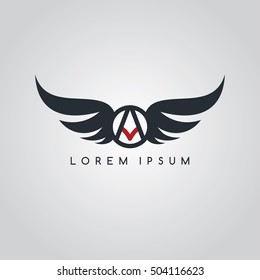 aviator symbol logo logotype theme vector illustration