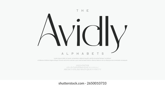 Avidly modern stylish small alphabet letter logo design