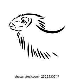 Avimim dinosaur vector sketch realistic sketch dinosaur, vector illustration