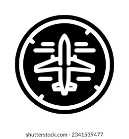 avionics systems aeronautical engineer glyph icon vector. avionics systems aeronautical engineer sign. isolated symbol illustration