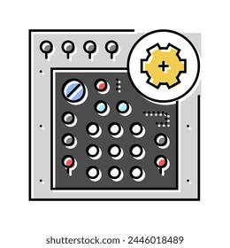 avionics testing aircraft color icon vector. avionics testing aircraft sign. isolated symbol illustration