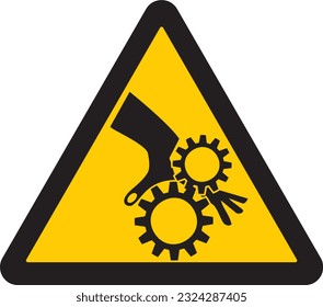 precaución, aviso, señal, símbolo, atrapamiento, aplastamiento, accidente, corte de dedos, caution, warning, sign, symbol, entrapment, crushing, accident, finger cutting