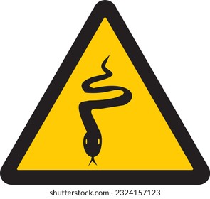 precaución, aviso, señal, símbolo, serpiente, animales salvajes, caution, warning, sign, symbol, snake, wild animals