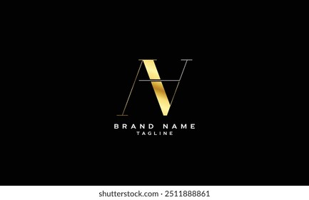 AVN, ANV, VAN, VNA, NVA, NAV, Abstract initial monogram letter alphabet logo design