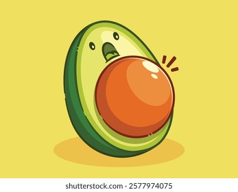 Avo Mommy Illustration Vector Design