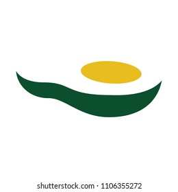 Avocado abstract logo icon
