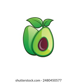 avocado abstract logo modern style