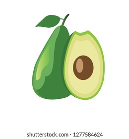 avocado art vector illustration