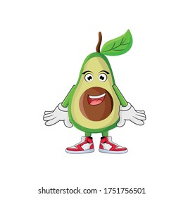 Avocado Cartoon Character Design Graphic suitable for your design needs: logos, illustrations, animations, t-shirt designs, etc.