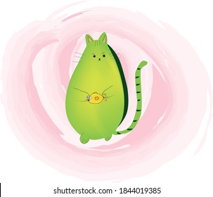 avocado cat fish in hand