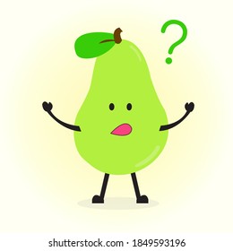 Caracteres de aguacate vectores de dibujos confusos