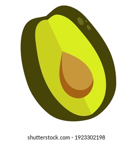 Aguacate con trozos cortados y manchas en la piel
