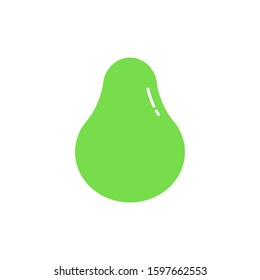 Avocado design with flat design style