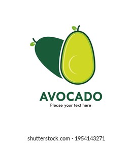 Avocado design logo template illustration
