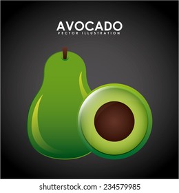 avocado design , vector illustration