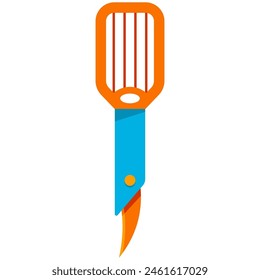 Avocado divider vector cartoon illustration isolated on a white background.