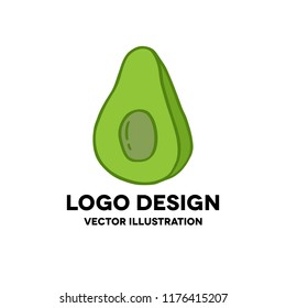 avocado doodle icon