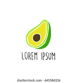 avocado doodle icon